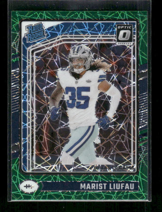 Marist Liufau - 2024 Donruss Optic - Green Velocity - Rated Rookie