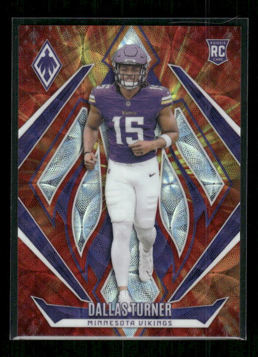 Dallas Turner - 2024 Phoenix Football - Fireburst /350 - Rookie