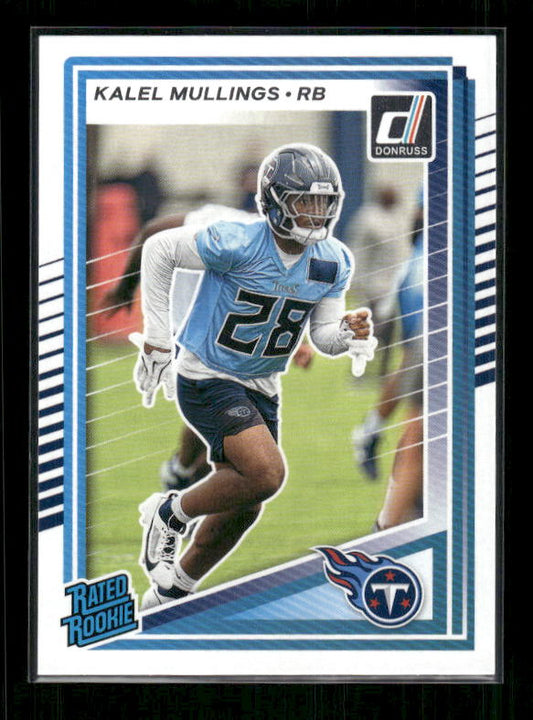 Kalel Mullings - 2025 Donruss Football - Rated Rookie