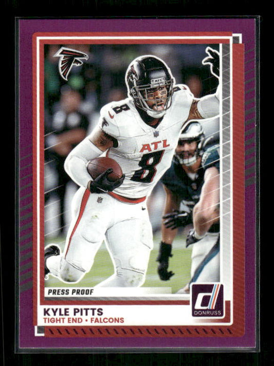 Kyle Pitts - 2025 Donruss Football - Purple Press Proof
