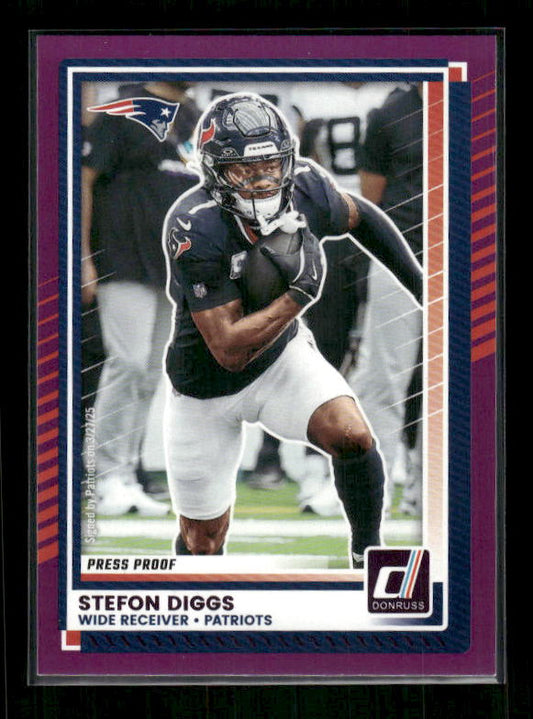 Stefon Diggs - 2025 Donruss Football - Purple Press Proof