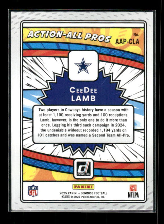 CeeDee Lamb - 2025 Donruss Football - Action All Pros