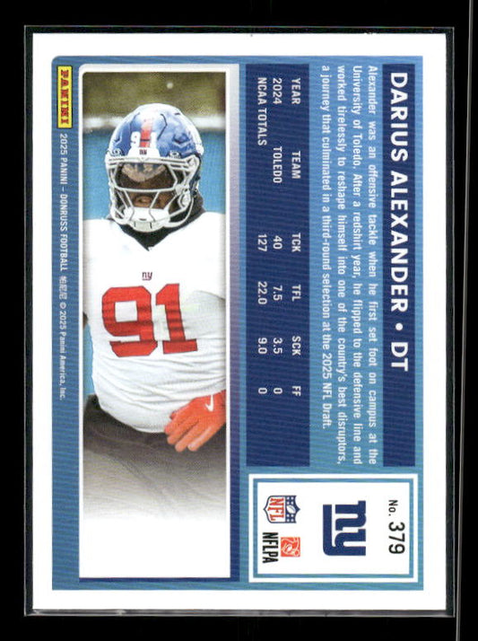 Darius Alexander - 2025 Donruss Football - Rated Rookie