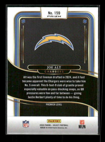 Joe Alt - 2024 Select Football - Black & Green Shock - Premier - Rookie
