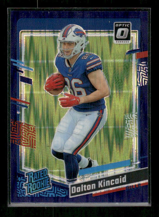 Dalton Kincaid - 2023 Donruss Optic - Purple Shock - Rated Rookie