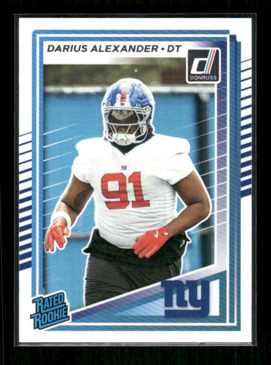 Darius Alexander - 2025 Donruss Football - Rated Rookie
