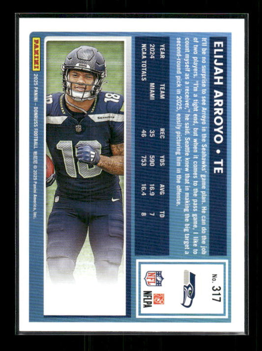 Elijah Arroyo - 2025 Donruss Football - Rated Rookie
