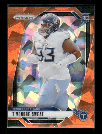 T'Vondre Sweat - 2024 Panini Prizm - Orange Ice - Rookie