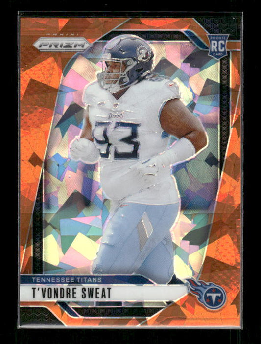 T'Vondre Sweat - 2024 Panini Prizm - Orange Ice - Rookie