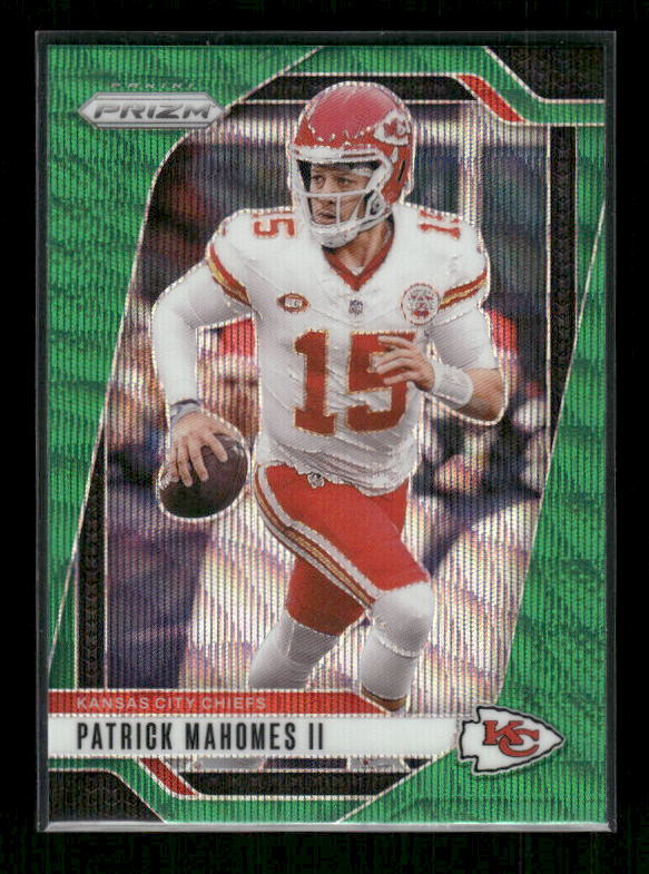 Patrick Mahomes - 2024 Panini Prizm - Green Wave