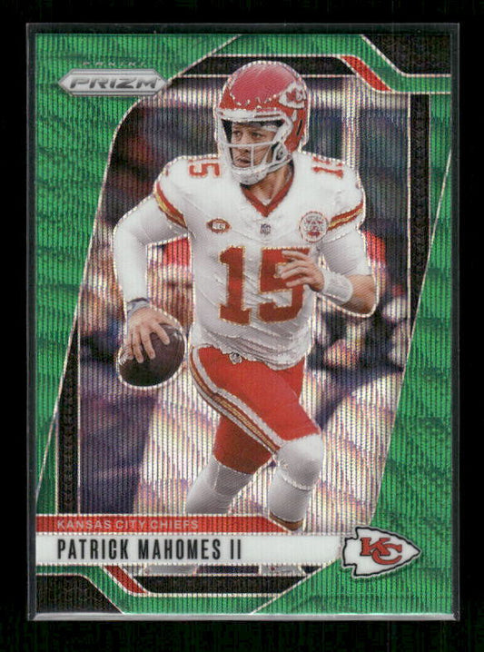 Patrick Mahomes - 2024 Panini Prizm - Green Wave