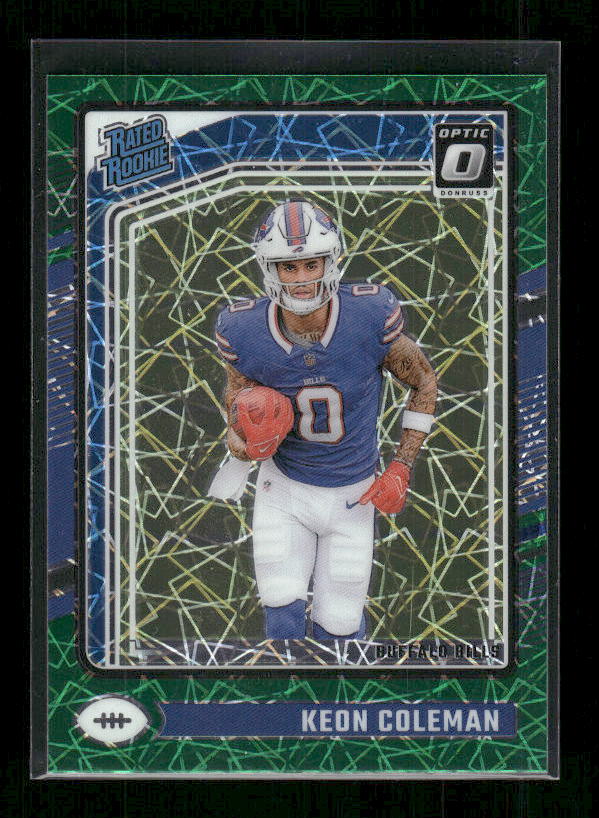 Keon Coleman - 2024 Donruss Optic - Green Velocity - Rated Rookie