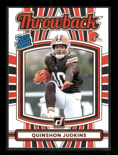 Quinshon Judkins - 2025 Donruss Football - Throwback - Rated Rookie