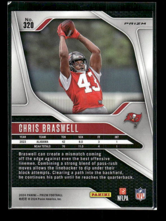 Chris Braswell - 2024 Panini Prizm - Neon Green Pulsar - Rookie
