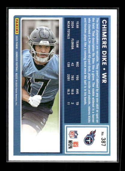 Chimere Dike - 2025 Donruss Football - Rated Rookie