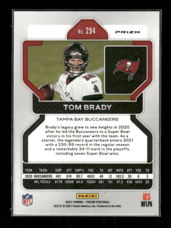 Tom Brady - 2021 Panini Prizm - Red White & Blue