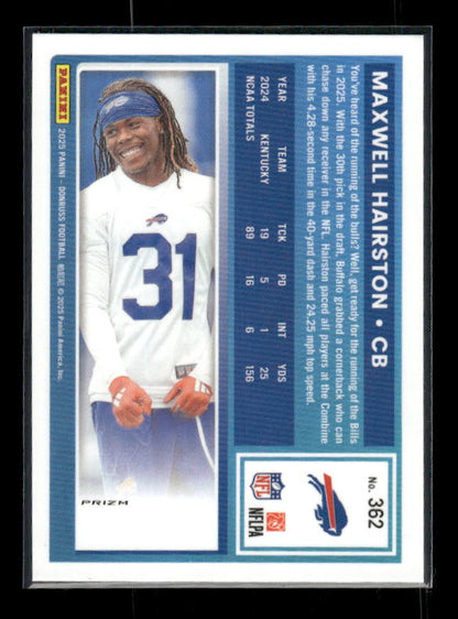 Maxwell Hairston - 2025 Donruss Football - Optic Preview Red Pandora - Rated Rookie