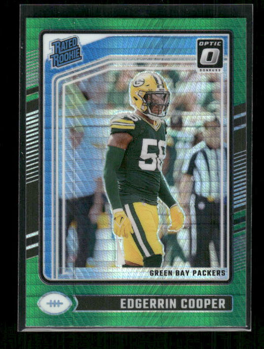 Edgerrin Cooper - 2024 Donruss Optic - Green Hyper - Rated Rookie