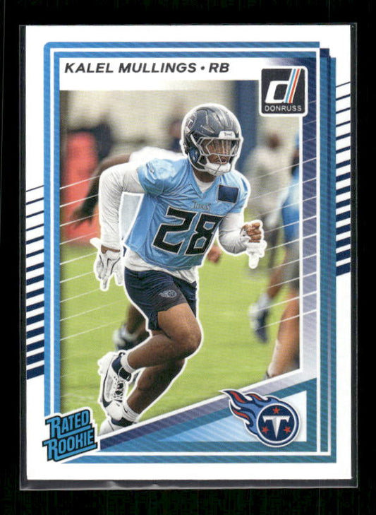 Kalel Mullings - 2025 Donruss Football - Rated Rookie