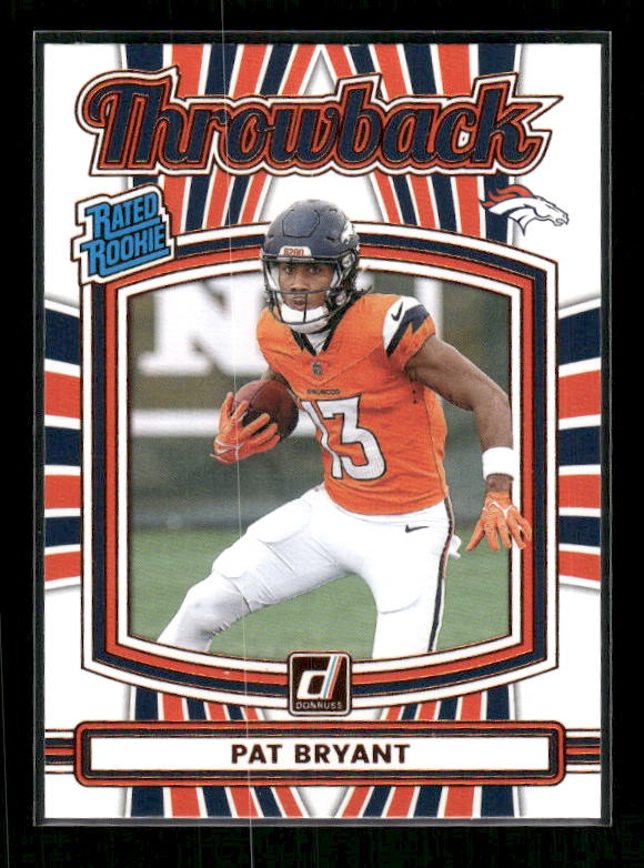 Pat Bryant - 2025 Donruss Football - Throwback - Rated Rookie