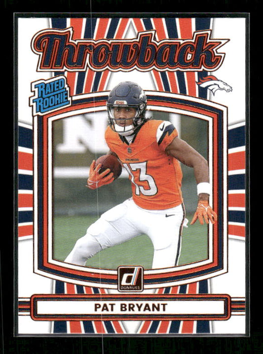 Pat Bryant - 2025 Donruss Football - Throwback - Rated Rookie