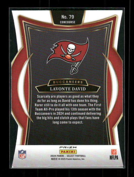 Lavonte David - 2024 Select Football - Silver Die Cut