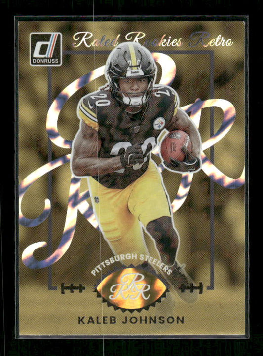 Kaleb Johnson - 2025 Donruss Football - Rated Rookie Retro