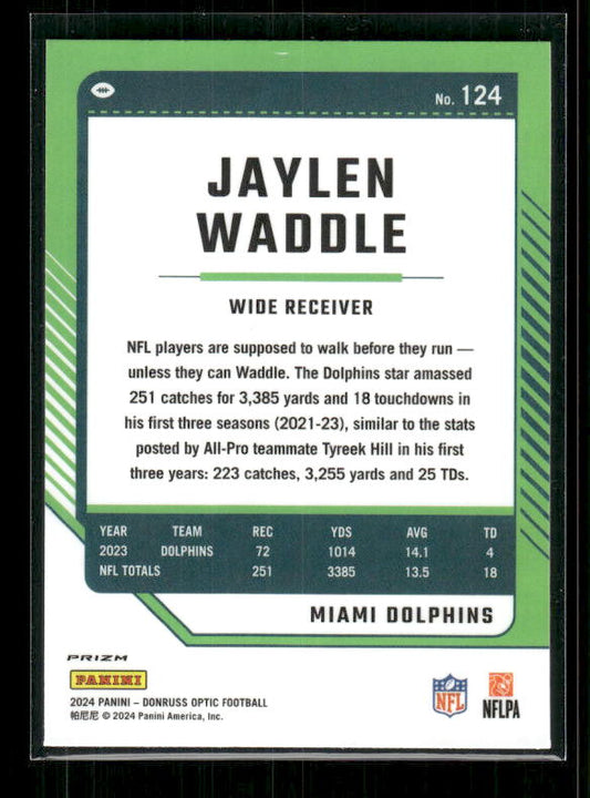 Jaylen Waddle - 2024 Donruss Optic - Stars SSP
