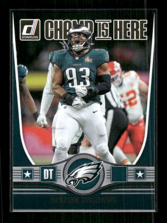 Milton Williams - 2025 Donruss Football - Champ is Here