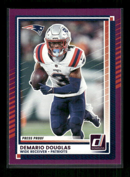 Demario Douglas - 2025 Donruss Football - Purple Press Proof