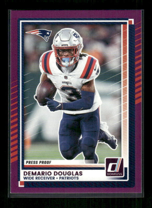 Demario Douglas - 2025 Donruss Football - Purple Press Proof