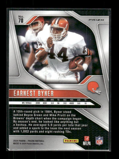 Earnest Byner - 2024 Panini Prizm - Green Ice