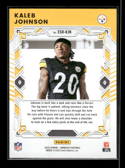 Kaleb Johnson - 2025 Donruss Football - Elite Series Rookies