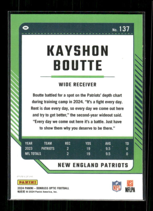 Kayshon Boutte - 2024 Donruss Optic - Stars SSP