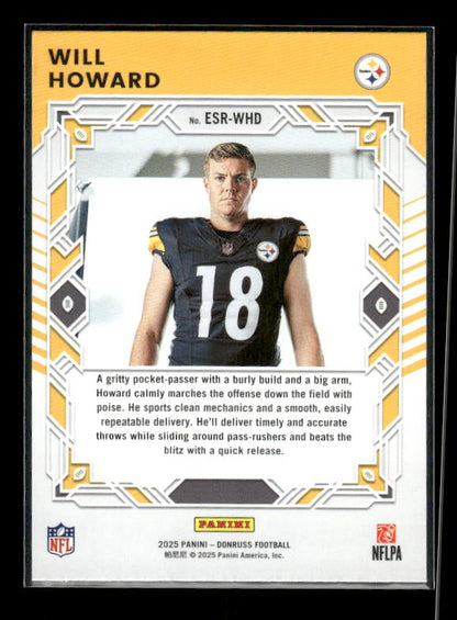 Will Howard - 2025 Donruss Football - Elite Series Rookies