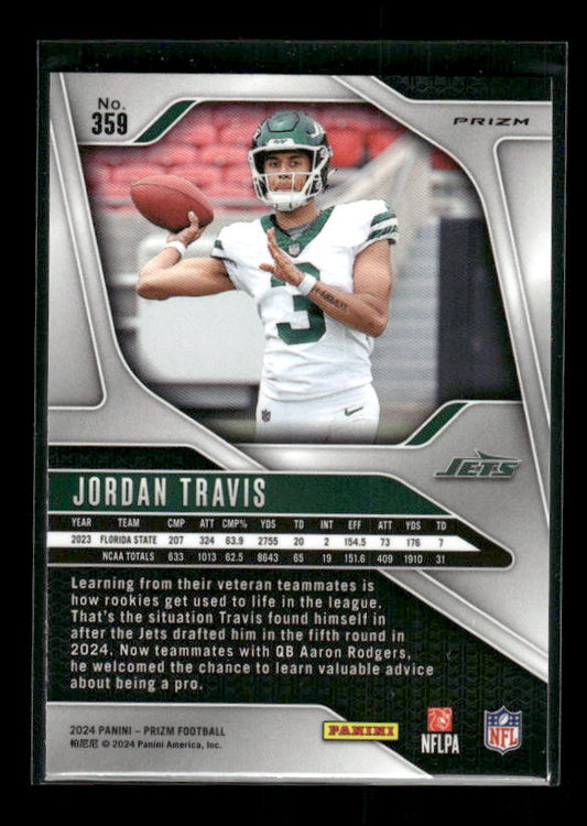 Jordan Travis - 2024 Panini Prizm - Neon Green Pulsar - Rookie