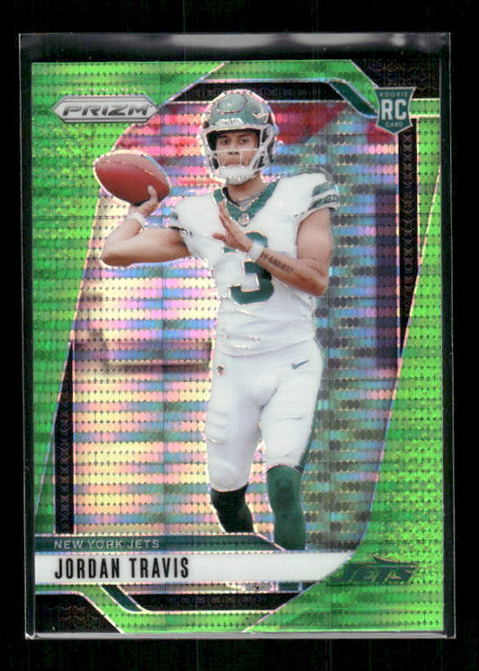 Jordan Travis - 2024 Panini Prizm - Neon Green Pulsar - Rookie