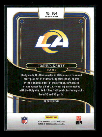 Joshua Karty - 2024 Select Football - Green / Black Shock - Premier Level - Rookie
