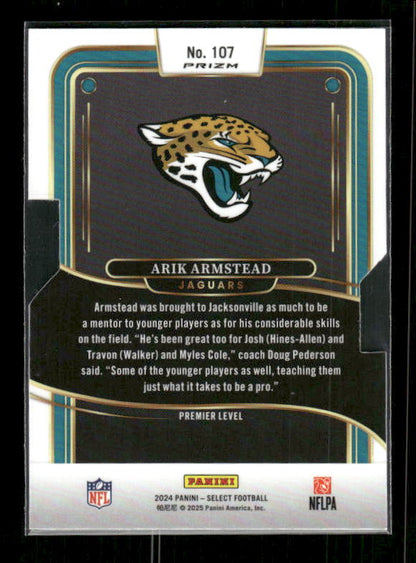 Arik Armstead - 2024 Select Football - Premier Silver Die Cut