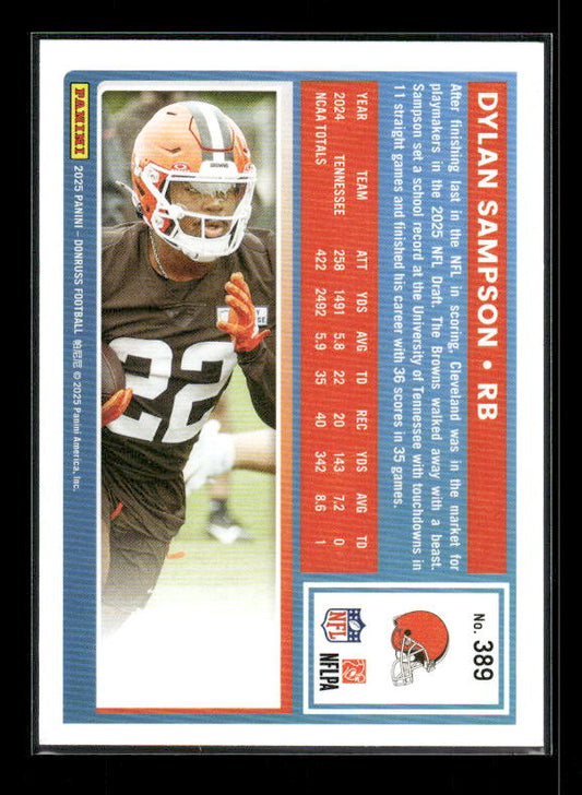 Dylan Sampson - 2025 Donruss Football - Rated Rookie