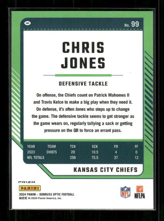 Chris Jones - 2024 Donruss Optic - Stars SSP