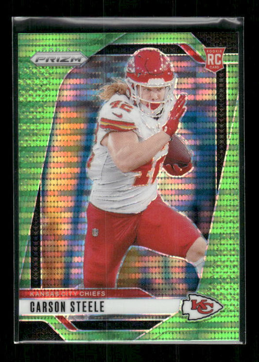 Carson Steele - 2024 Panini Prizm - Neon Green Pulsar - Rookie