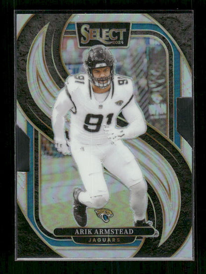 Arik Armstead - 2024 Select Football - Premier Silver Die Cut