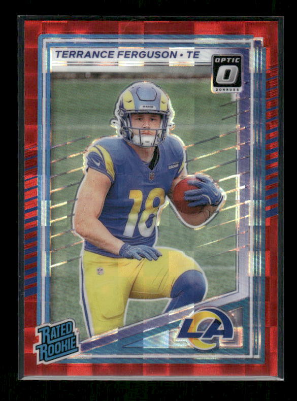 Terrance Ferguson - 2025 Donruss Football - Optic Preview Red Pandora - Rated Rookie