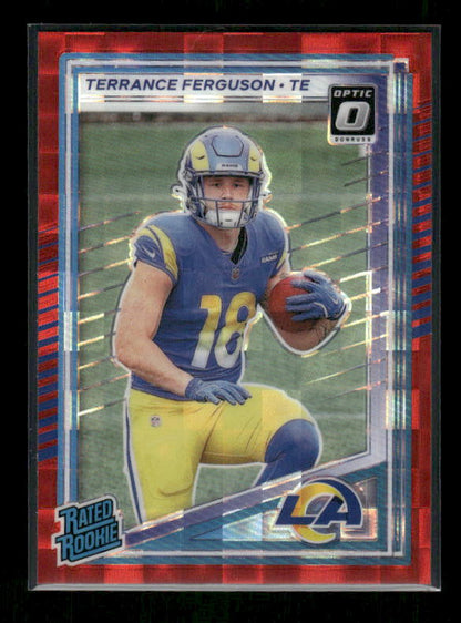 Terrance Ferguson - 2025 Donruss Football - Optic Preview Red Pandora - Rated Rookie