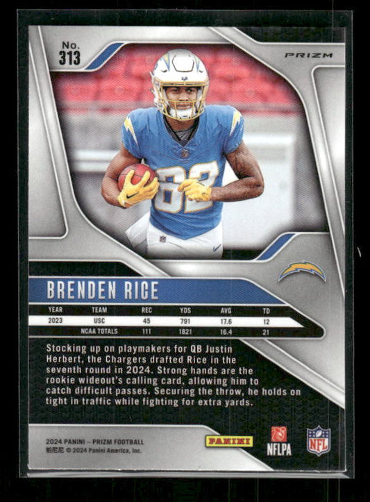 Brenden Rice - 2024 Panini Prizm - No Huddle - Rookie