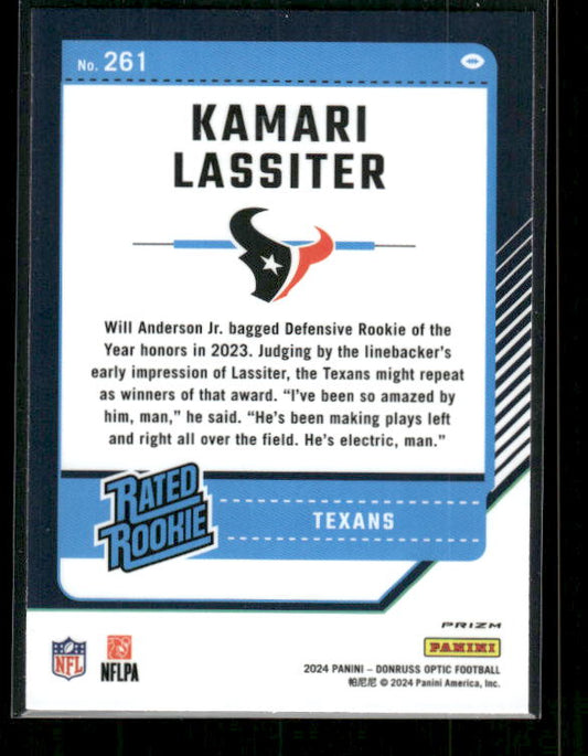 Kamari Lassiter - 2024 Donruss Optic - Stars SSP - Rated Rookie