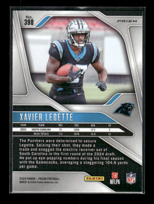 Xavier Legette - 2024 Panini Prizm - Lazer - Rookie