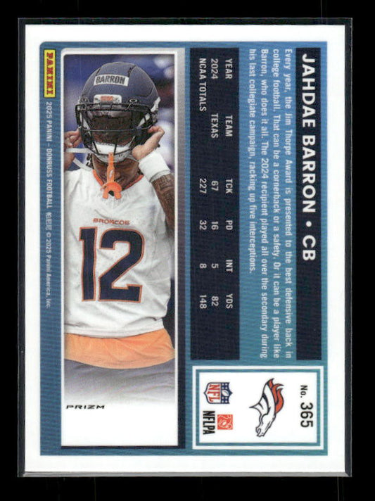 Jahdae Barron - 2025 Donruss Football - Optic Preview Red Pandora - Rated Rookie