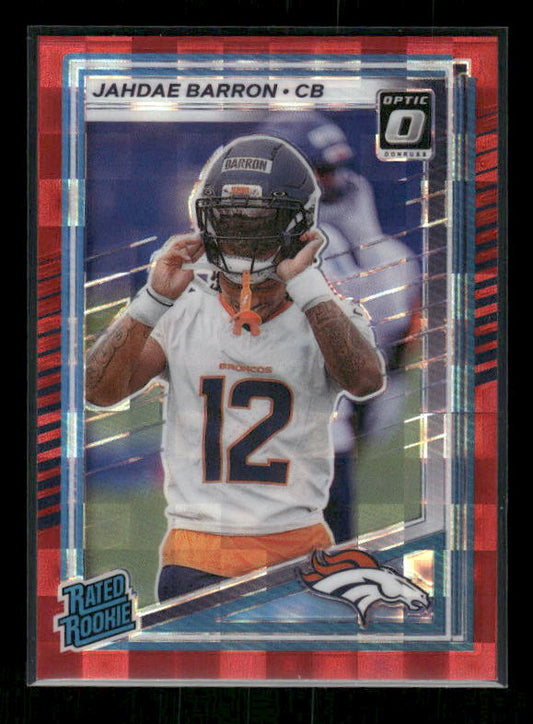 Jahdae Barron - 2025 Donruss Football - Optic Preview Red Pandora - Rated Rookie